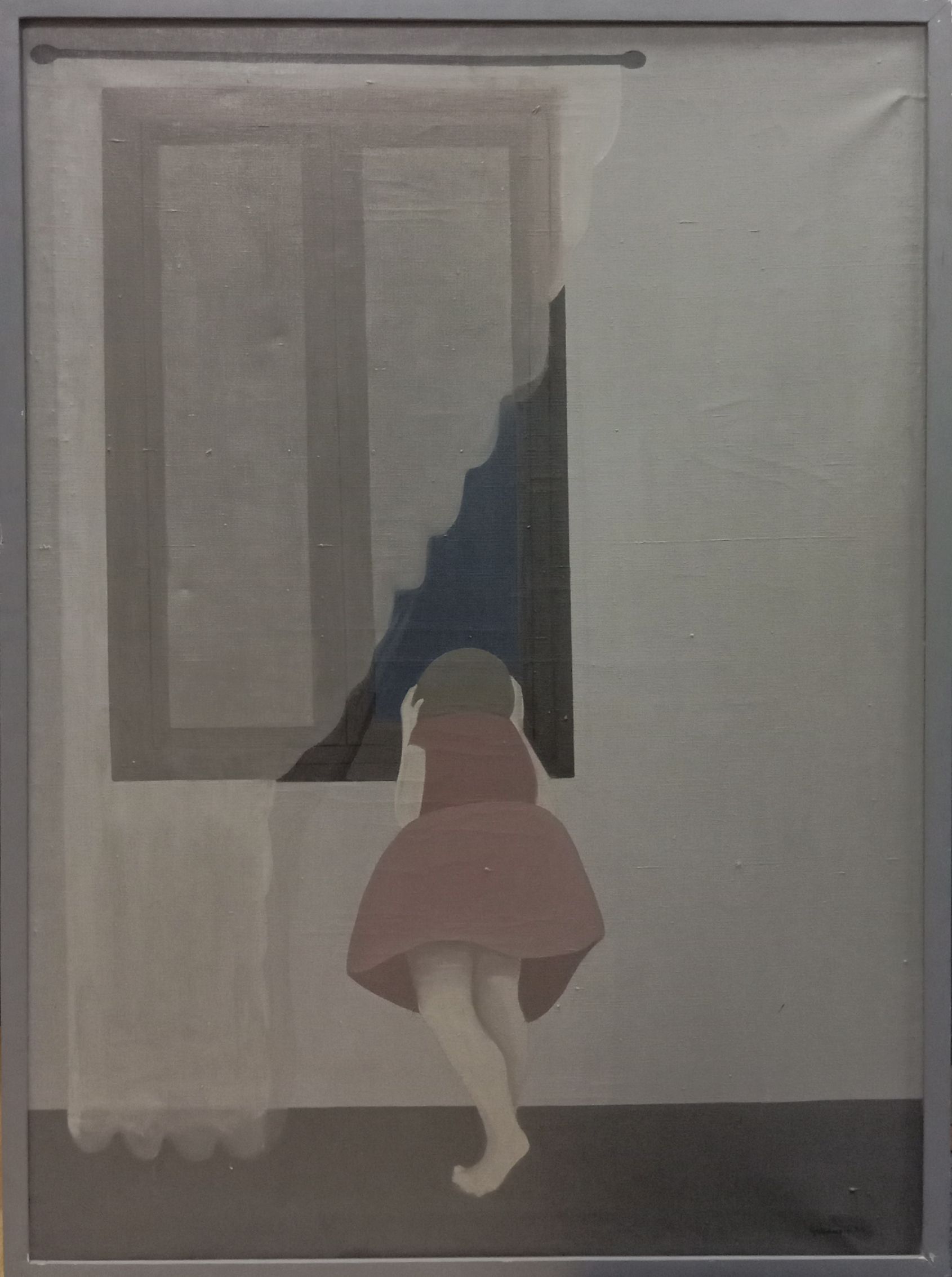 1975 Figura en ventana 100x73 Óleo sobre lienzo